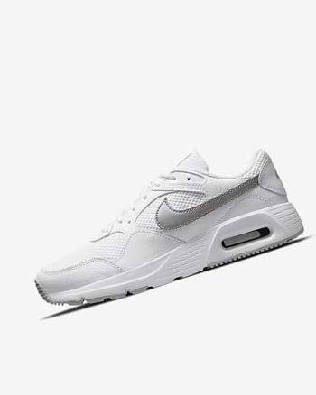 White / Platinum / Metal Platinum Women's Nike Air Max SC Sneakers | UK2875