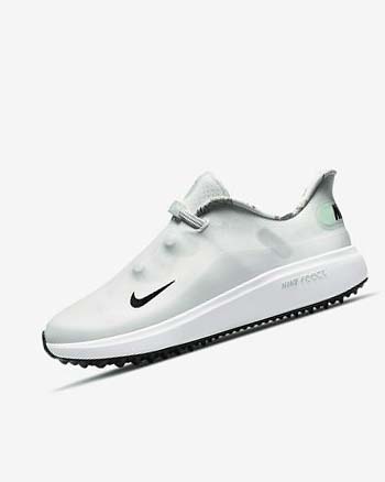 White / Platinum / Mint / Black Women's Nike React Ace Tour Golf Shoes | UK5217