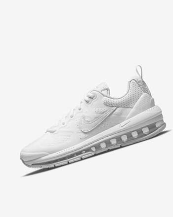 White / Platinum / White Women's Nike Air Max Genome Casual Shoes | UK5233