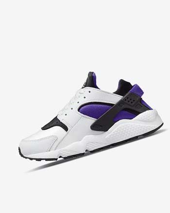 White / Purple / Black Women's Nike Air Huarache Sneakers | UK2288