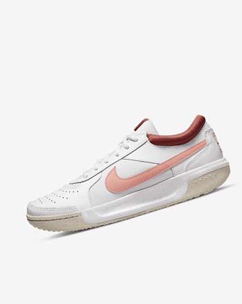 White / Red / White / Light Women's Nike Court Zoom Lite 3 Tennis Shoes | UK2366