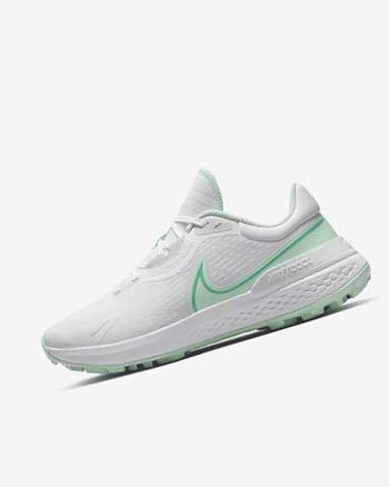 White / Turquoise / Mint Men's Nike Infinity Pro 2 Golf Shoes | UK4897