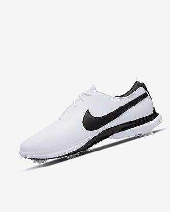 White / White / Black Men's Nike Air Zoom Victory Tour 2 Golf Shoes | UK3235