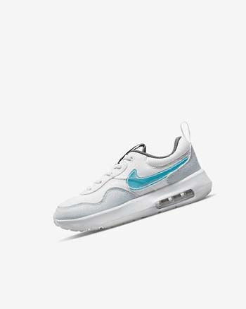 White / White / Blue Grey Boys' Nike Air Max Motif Shoes | UK5020