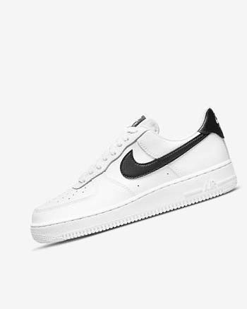 White / White / White / Black Women's Nike Air Force 1 '07 Sneakers | UK2935