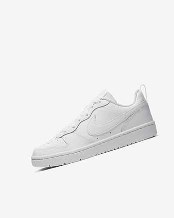 White / White / White Boys' Nike Court Borough Low 2 Shoes | UK4824