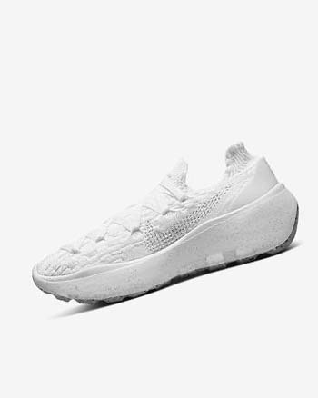 White / White / White / Platinum Women's Nike Space Hippie 04 Sneakers | UK5115