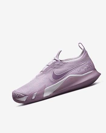 White Women's Nike Court React Vapor NXT Tennis Shoes | UK2591