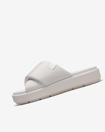 White Women's Nike Jordan Sophia Slides | UK4647