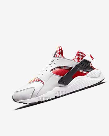 White / Yellow / Red Men's Nike Air Huarache Premium Liverpool F.C. Sneakers | UK4841