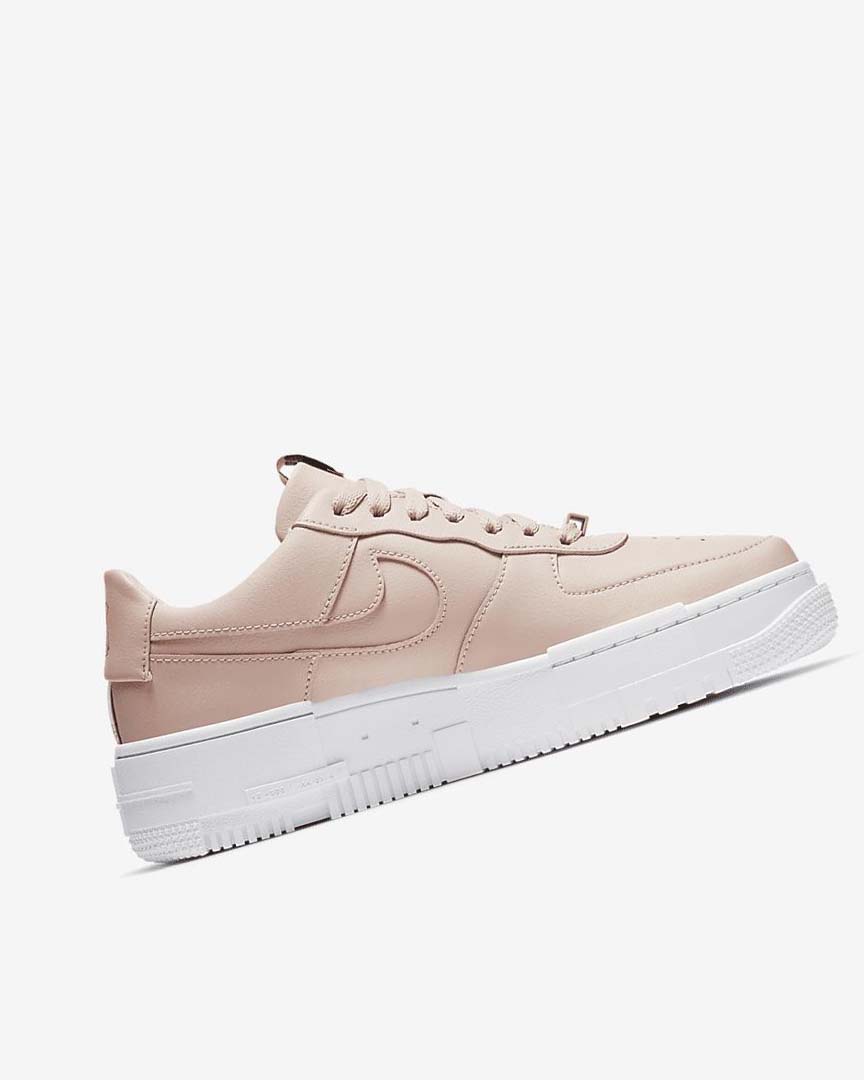 Beige / Black / White / Beige Women's Nike Air Force 1 Pixel Sneakers | UK5506