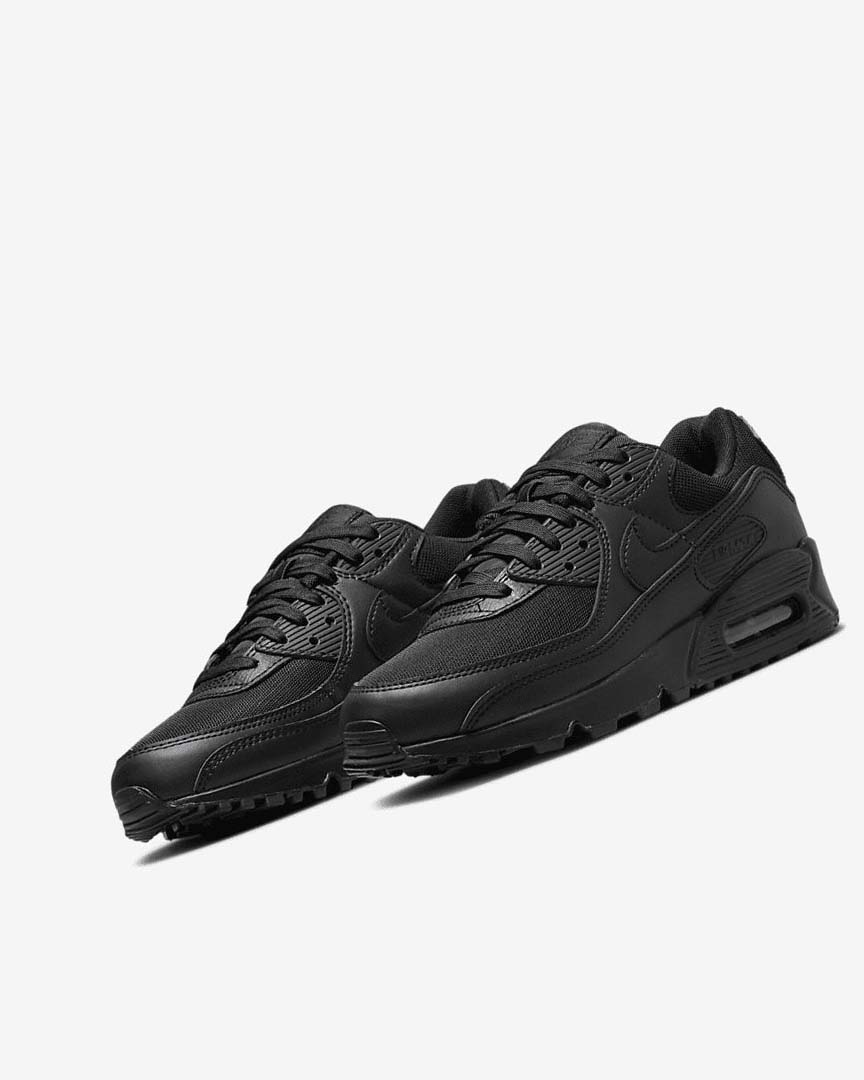 Black / Black / Black / Black Women's Nike Air Max 90 Casual Shoes | UK1182