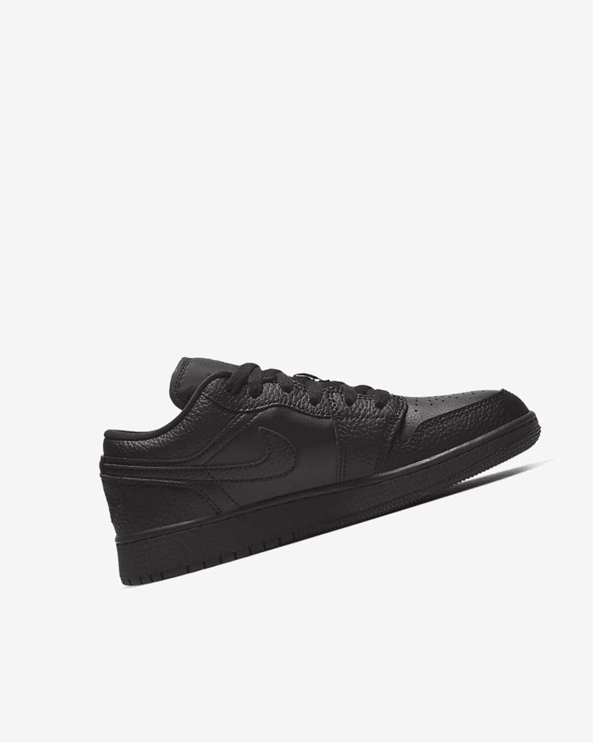 Black / Black / Black Boys' Nike Air Jordan 1 Low Sneakers | UK2829