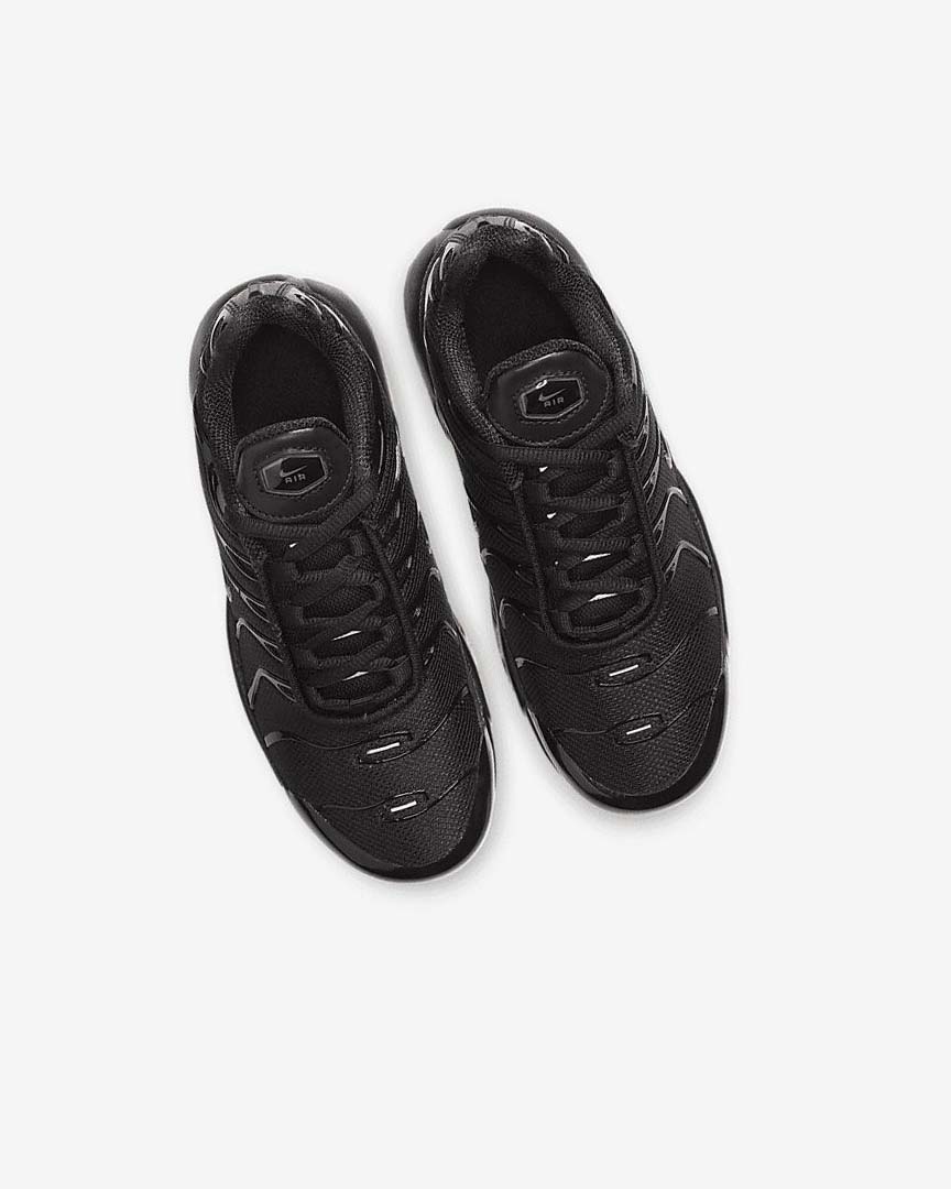 Black / Black / Black Boys' Nike Air Max Plus Sneakers | UK2433