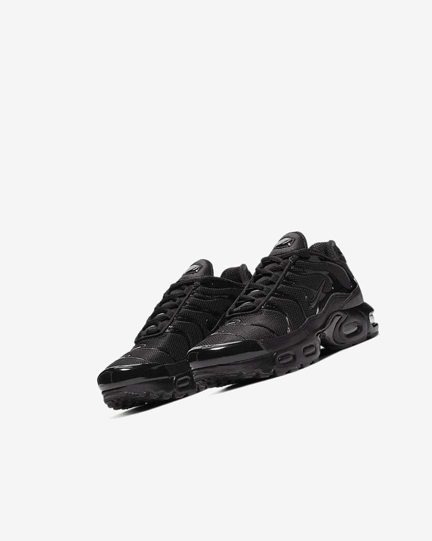 Black / Black / Black Boys' Nike Air Max Plus Sneakers | UK2433