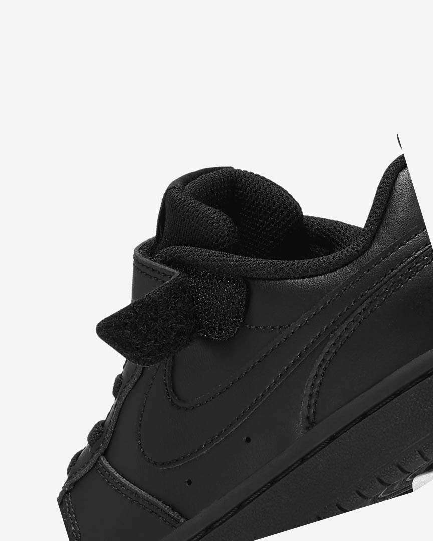 Black / Black / Black Boys' Nike Court Borough Low 2 Shoes | UK2927