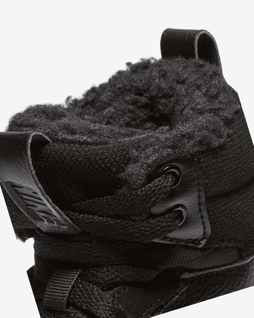 Black / Black / Black Boys' Nike Court Borough Mid 2 Boots | UK2934