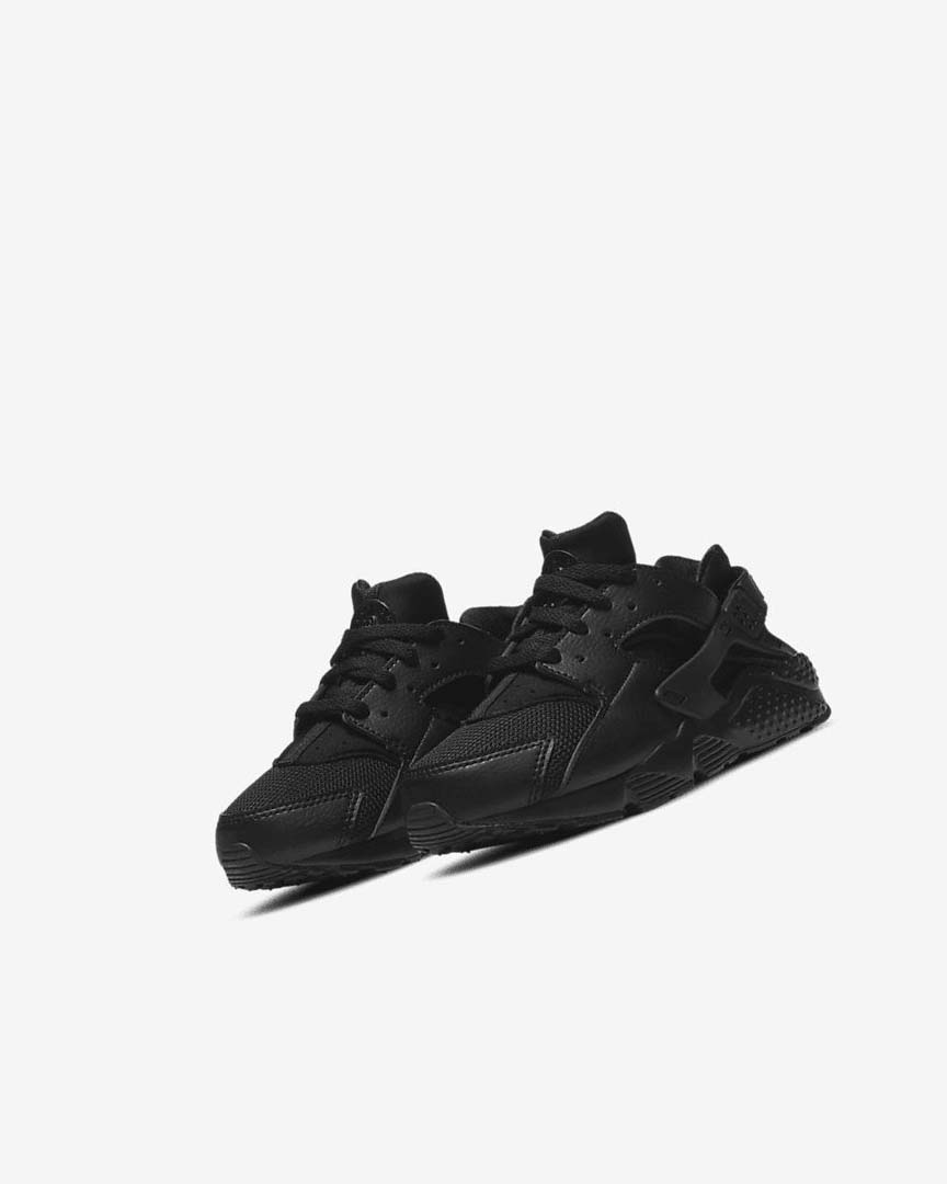 Black / Black / Black Boys' Nike Huarache Run Shoes | UK1165