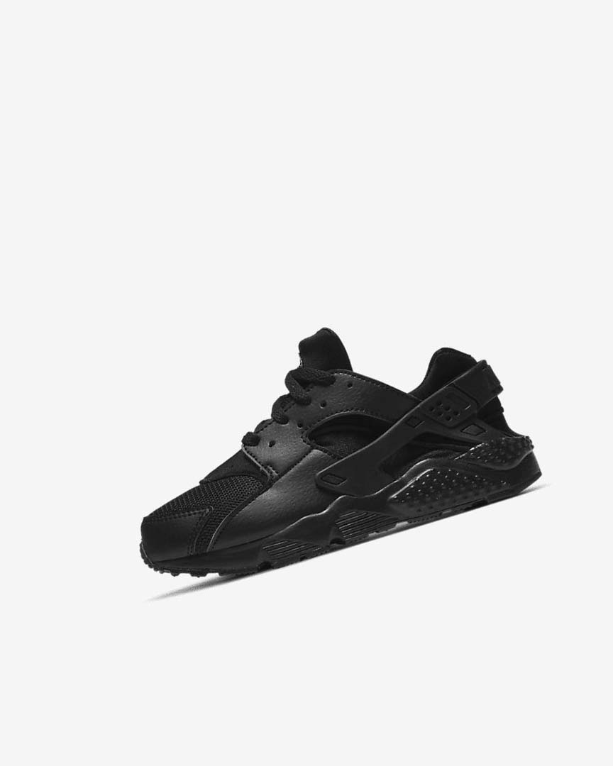 Black / Black / Black Boys\' Nike Huarache Run Shoes | UK1165