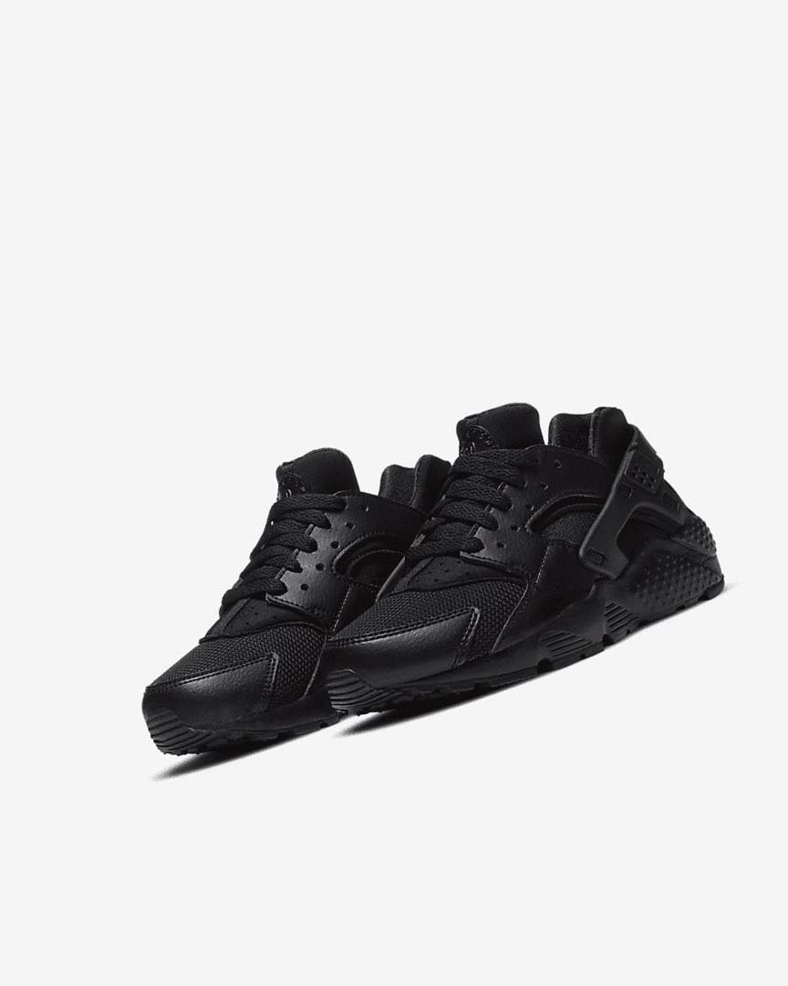 Black / Black / Black Boys' Nike Huarache Run Shoes | UK3001