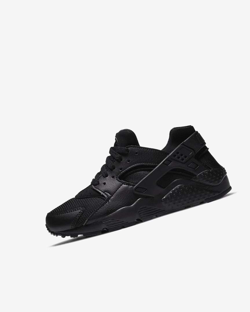 Black / Black / Black Boys\' Nike Huarache Run Shoes | UK3001