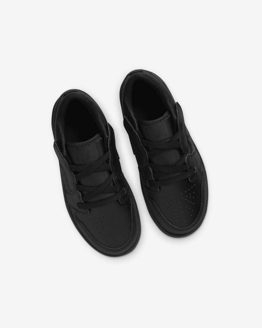 Black / Black / Black Boys' Nike Jordan 1 Low Alt Shoes | UK5364