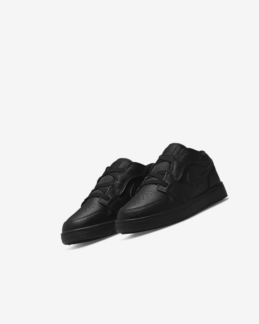 Black / Black / Black Boys' Nike Jordan 1 Low Alt Shoes | UK5364