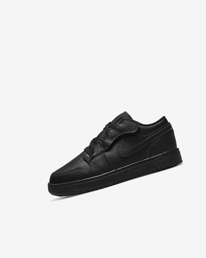 Black / Black / Black Boys\' Nike Jordan 1 Low Alt Shoes | UK5364