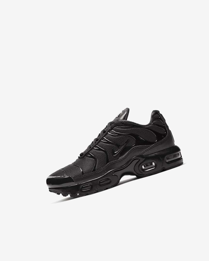 Black / Black / Black Girls\' Nike Air Max Plus Sneakers | UK2484