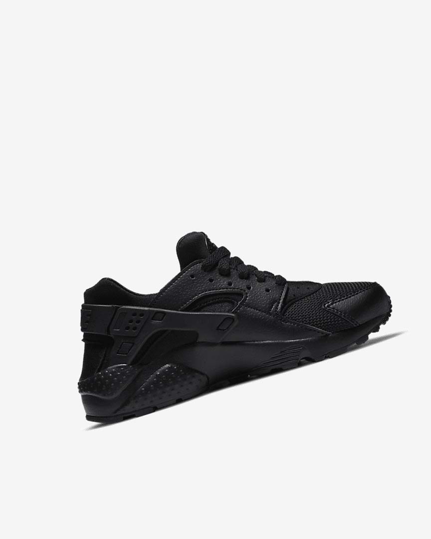 Black / Black / Black Girls' Nike Huarache Run Shoes | UK2784