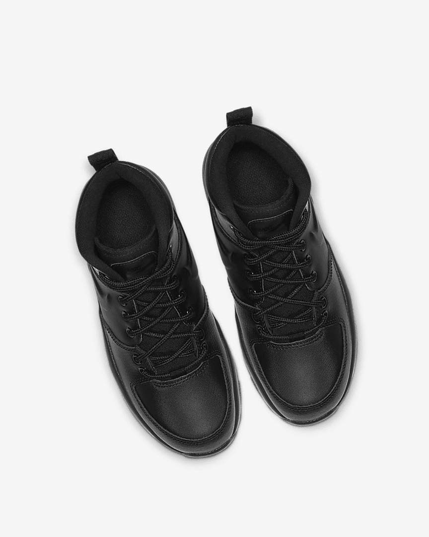 Black / Black / Black Girls' Nike Manoa LTR Boots | UK5509