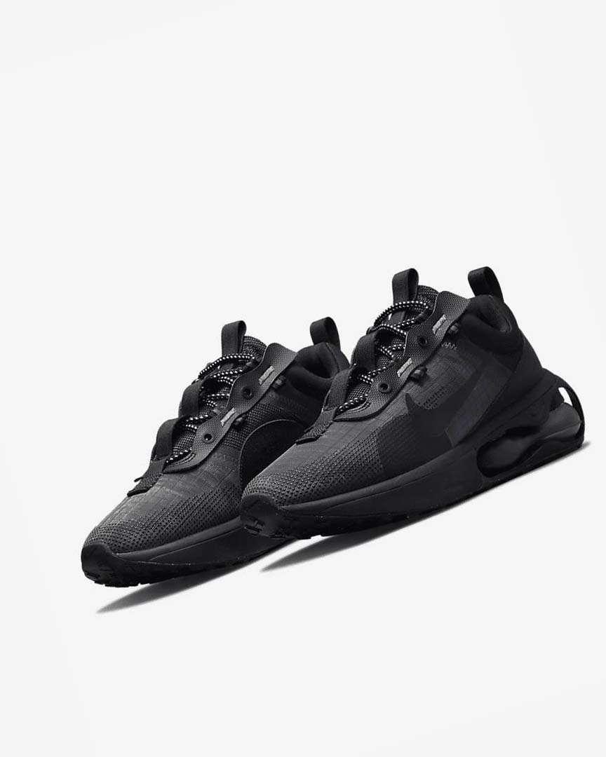 Black / Black / Black Men's Nike Air Max 2021 Casual Shoes | UK2316