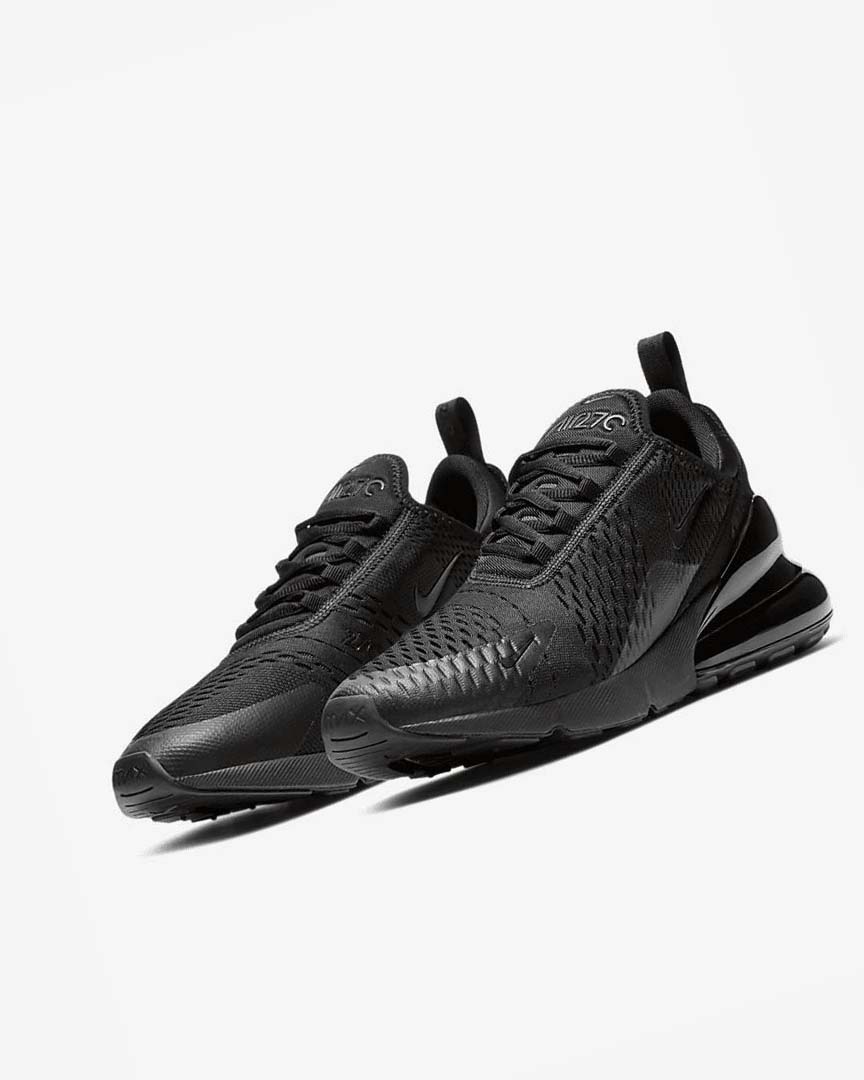 Black / Black / Black Men's Nike Air Max 270 Casual Shoes | UK2541