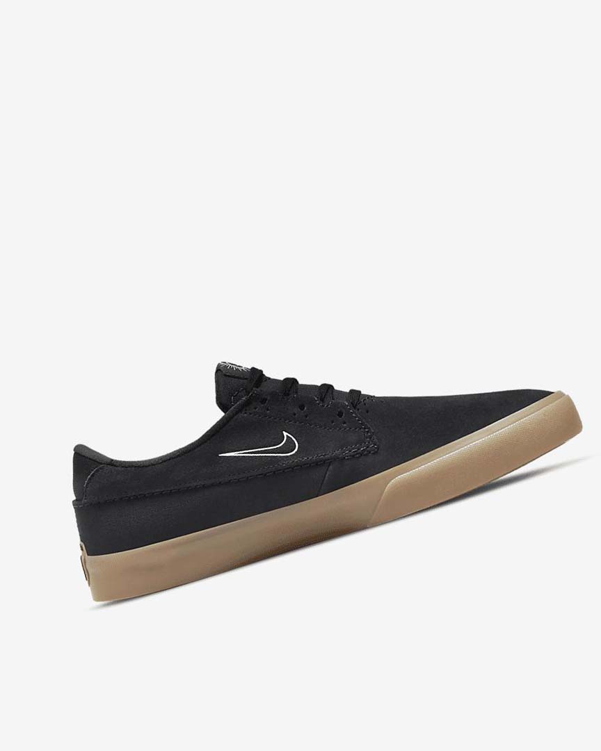 Black / Black / Black / White Women's Nike SB Shane Skate Shoes | UK3207