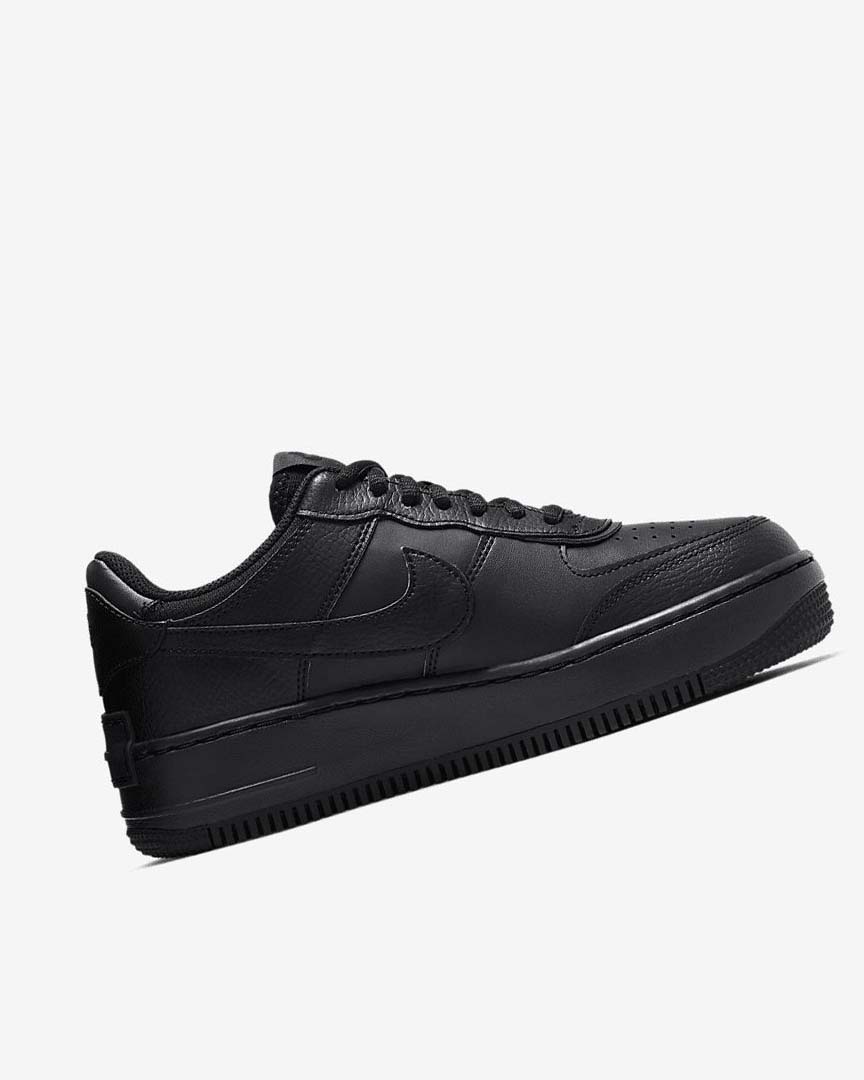 Black / Black / Black Women's Nike Air Force 1 Shadow Sneakers | UK4660