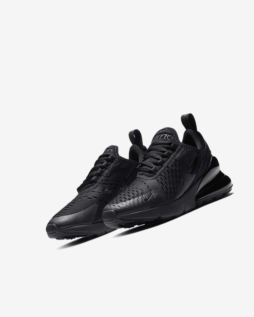 Black / Black Boys' Nike Air Max 270 Casual Shoes | UK2573