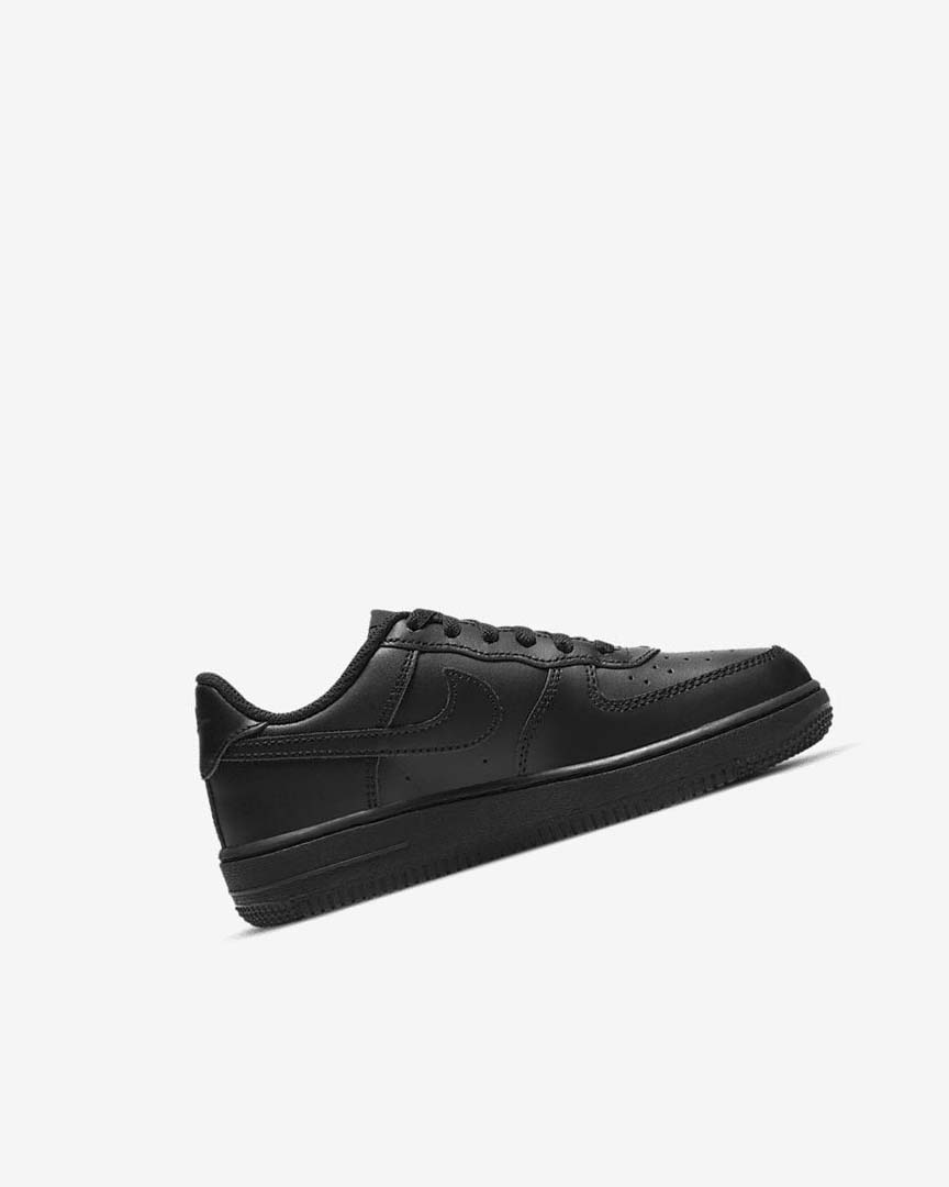 Black / Black Boys' Nike Force 1 LE Shoes | UK4867