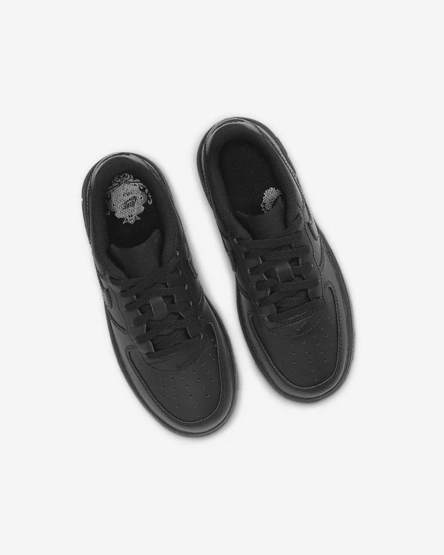 Black / Black Boys' Nike Force 1 LE Shoes | UK4867