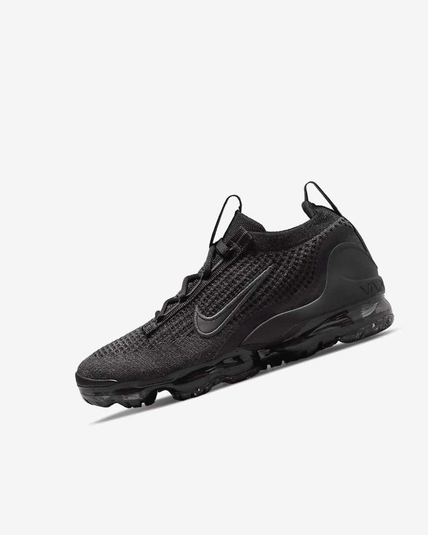 Black / Black / Dark Grey / Black Boys\' Nike Air VaporMax 2021 FK Sneakers | UK5133