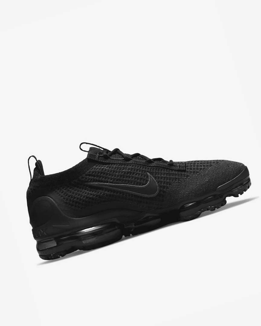 Black / Black / Dark Grey / Black Men's Nike Air VaporMax 2021 FK Sneakers | UK5336