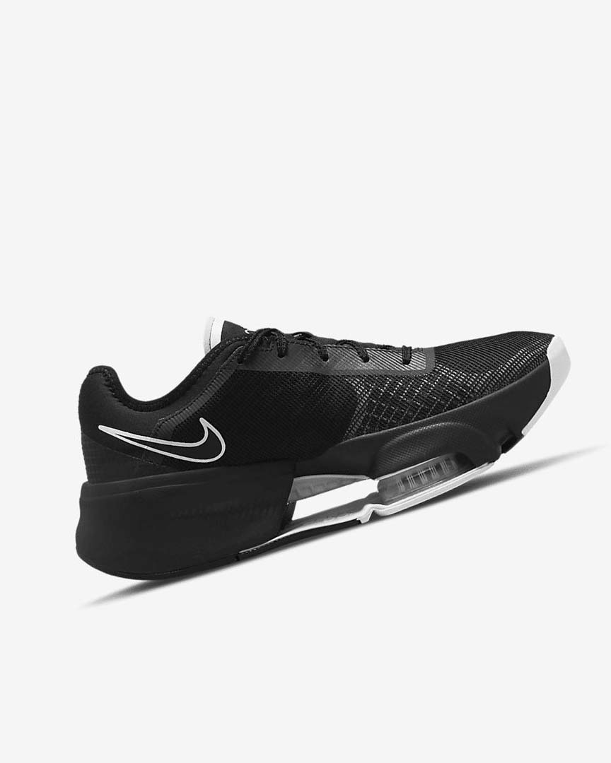 Black / Black / Dark Grey / White Women's Nike Air Zoom SuperRep 3 Training Shoes | UK5248