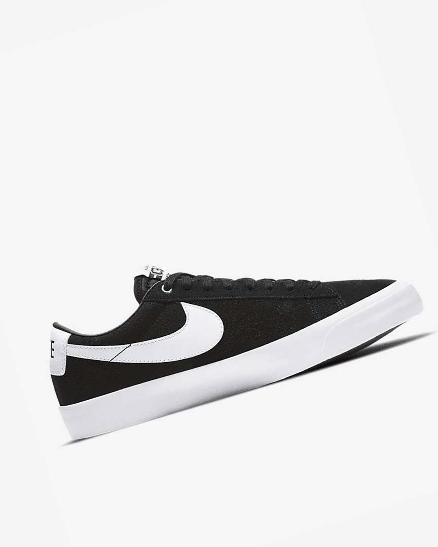 Black / Black / Light Brown / White Men's Nike SB Zoom Blazer Low Pro GT Skate Shoes | UK2242