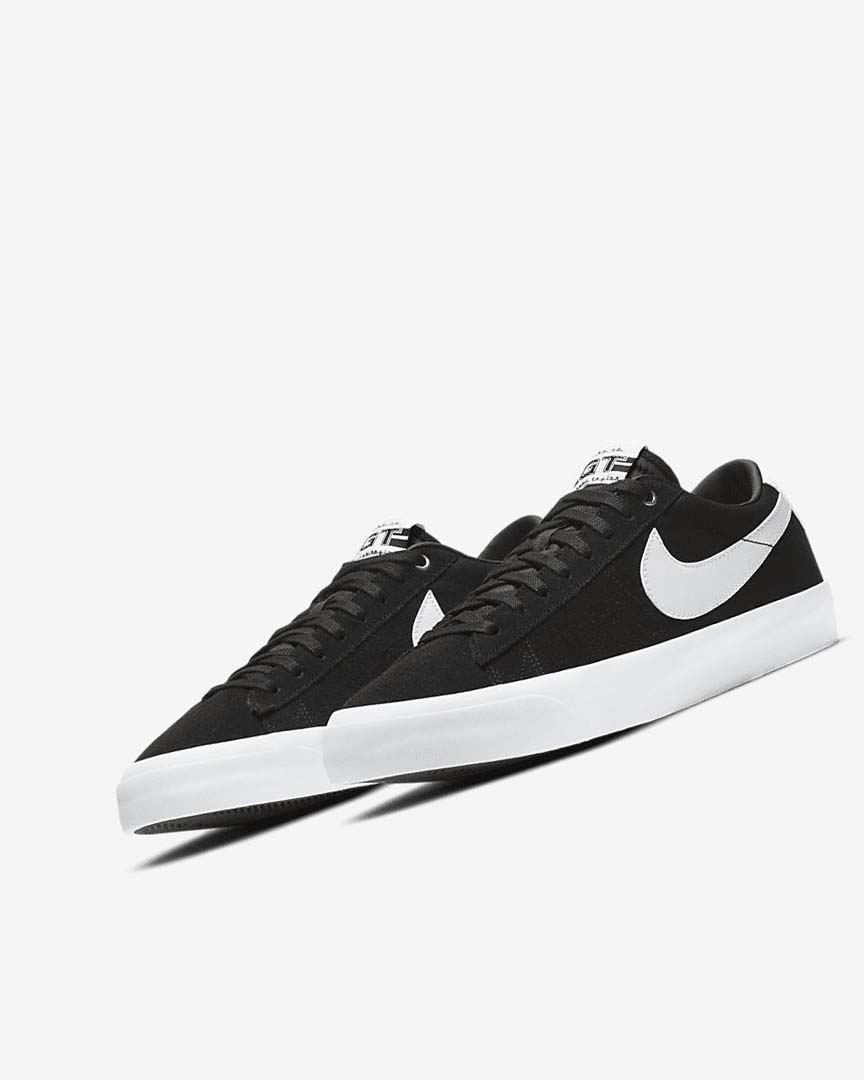 Black / Black / Light Brown / White Women's Nike SB Zoom Blazer Low Pro GT Skate Shoes | UK5379