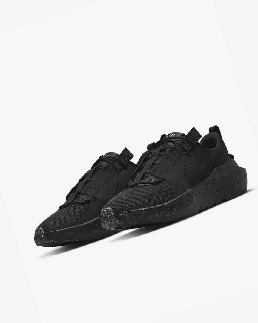 Black / Black Men's Nike Crater Impact Sneakers | UK1185