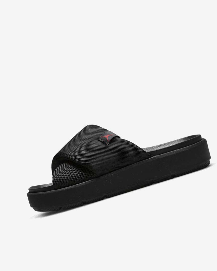 Black / Black / Red Women\'s Nike Jordan Sophia Slides | UK1123