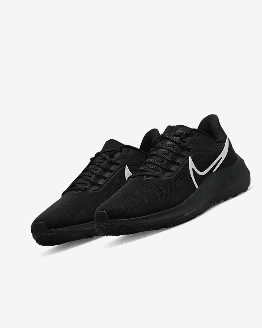 Black / Black / Silver / Black Women's Nike Air Zoom Pegasus 39 Running Shoes | UK3175