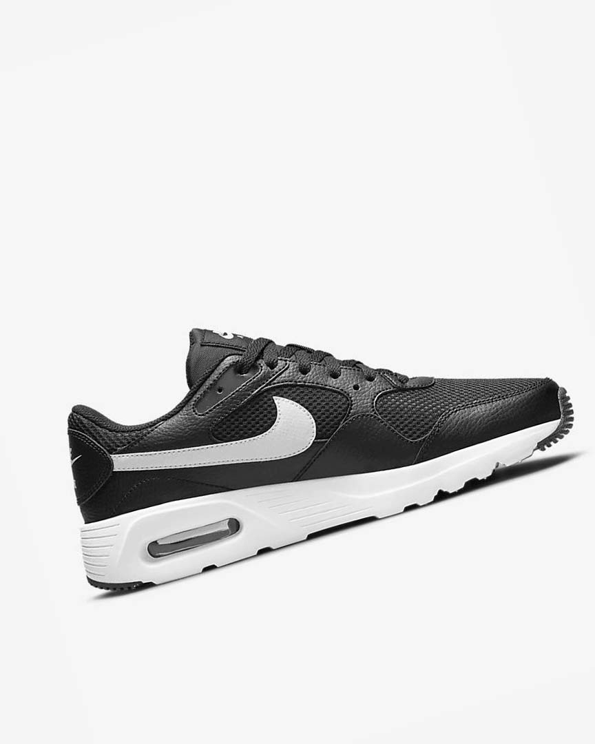 Black / Black / White Men's Nike Air Max SC Sneakers | UK4828