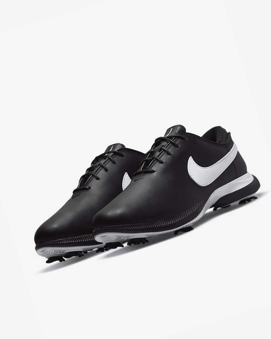 Black / Black / White Men's Nike Air Zoom Victory Tour 2 Golf Shoes | UK2478