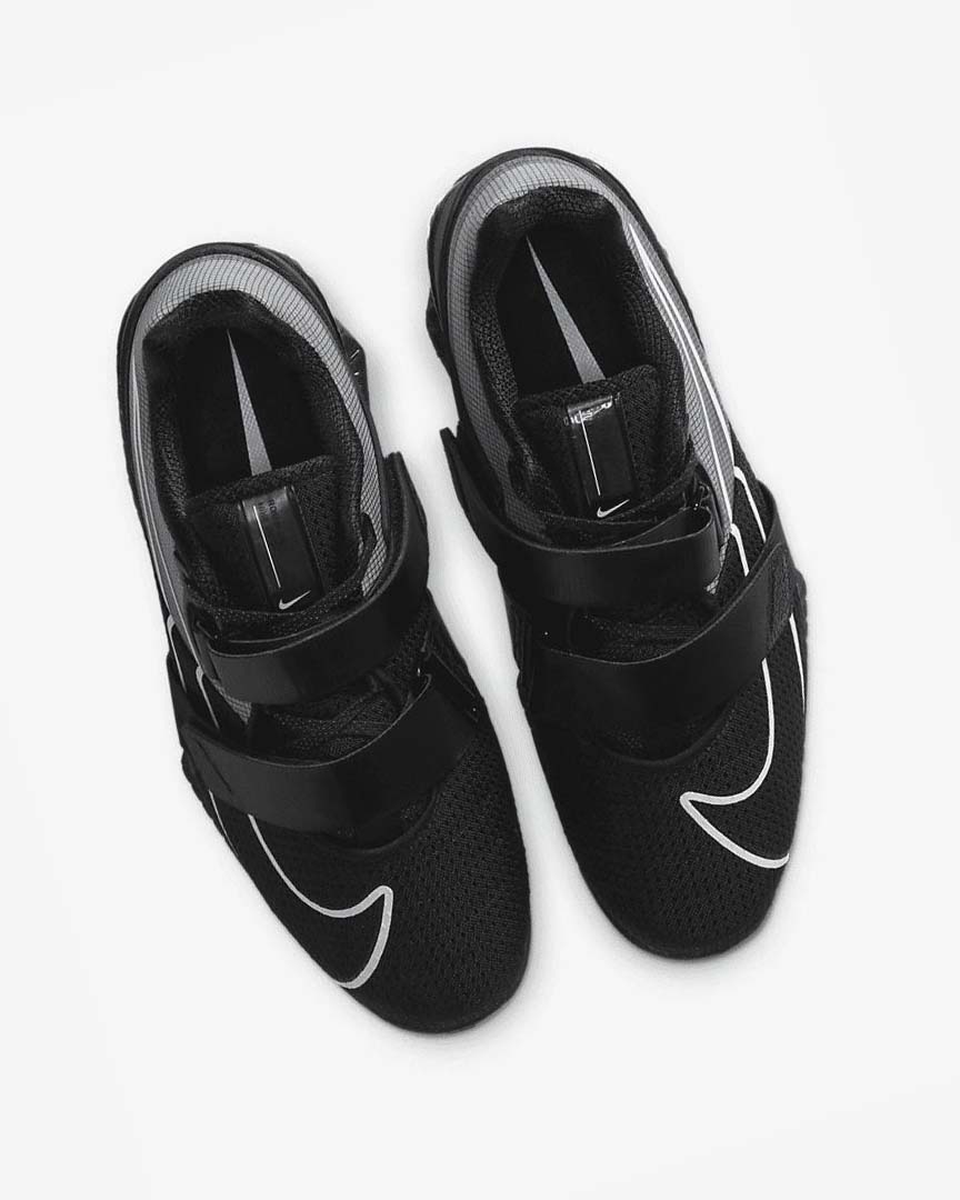 Black / Black / White Men's Nike Romaleos 4 Training Shoes | UK2629