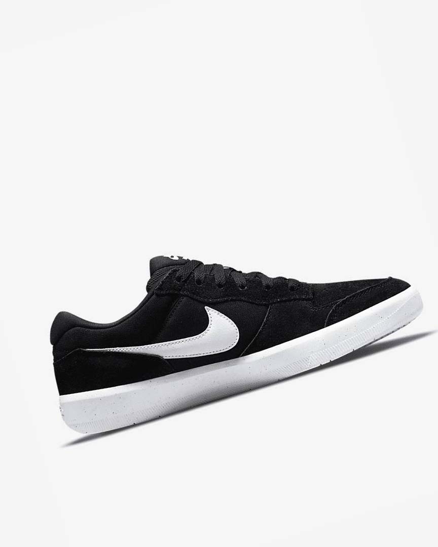 Black / Black / White Men's Nike SB Force 58 Skate Shoes | UK3100